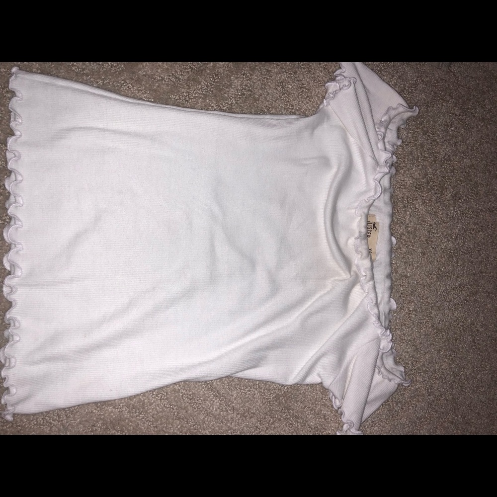 Hollister white off the shoulder top